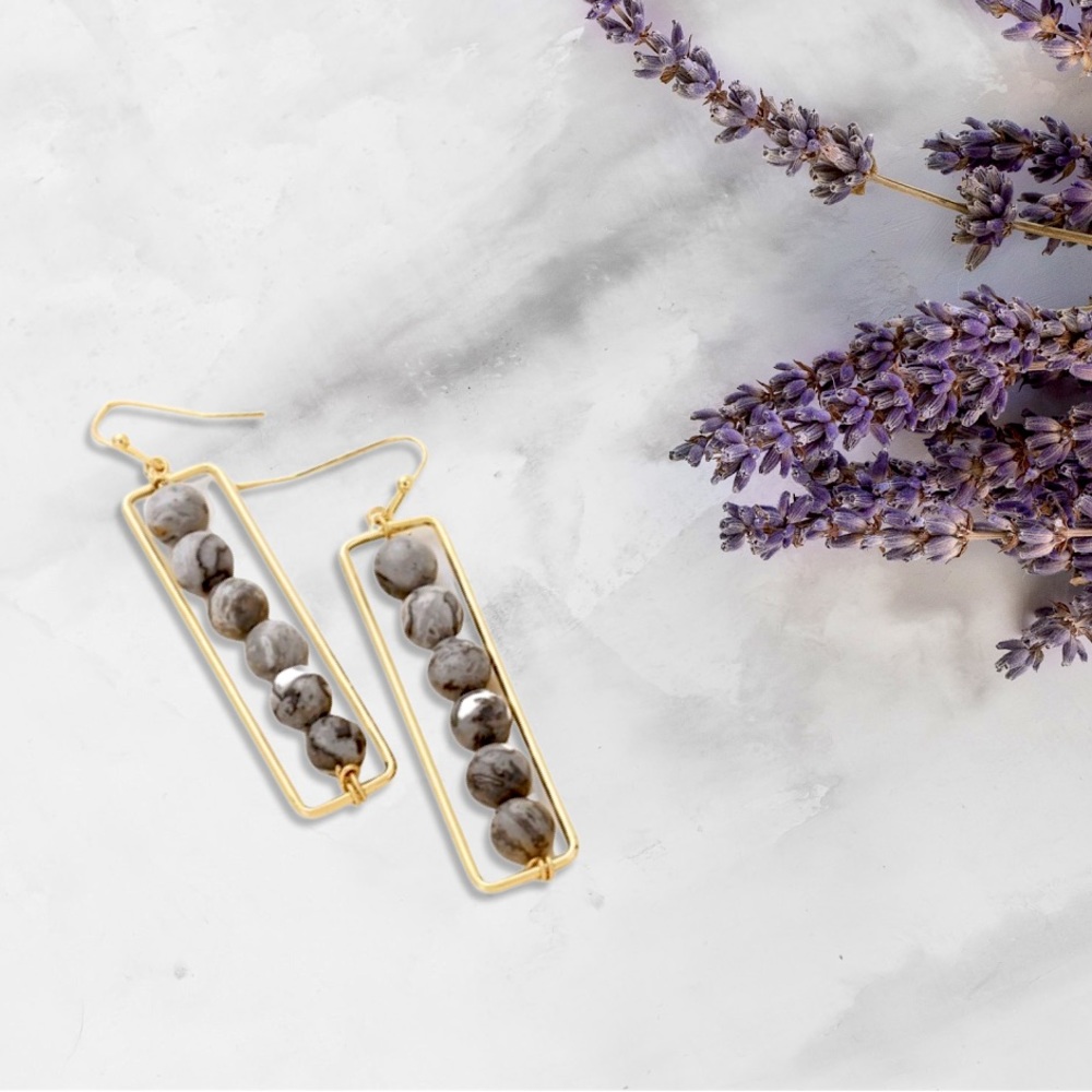 Semi Precious Stone Earrings